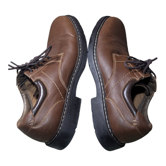 Dockers - Men\'s - Warden Rugged Oxford Shoes - In Brown Leather - Size 10.5 -GUC main image 7